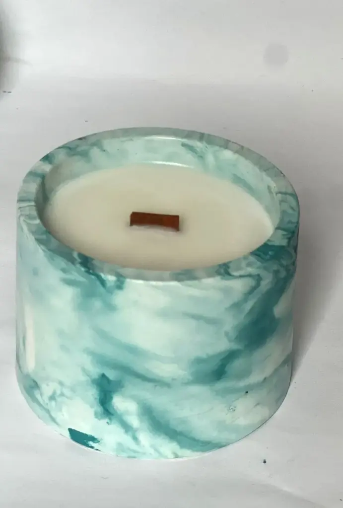 Bougie SELENE bleu